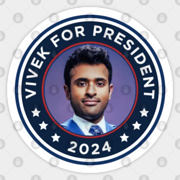 vivek ramaswamy for president 2024 Vivek Ramaswamy 2024 Sticker